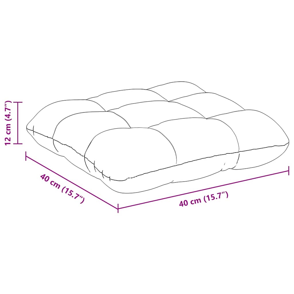 Jastučići za sjedenje 4 pcs Svijetlo žuta 40 x 40 cm
