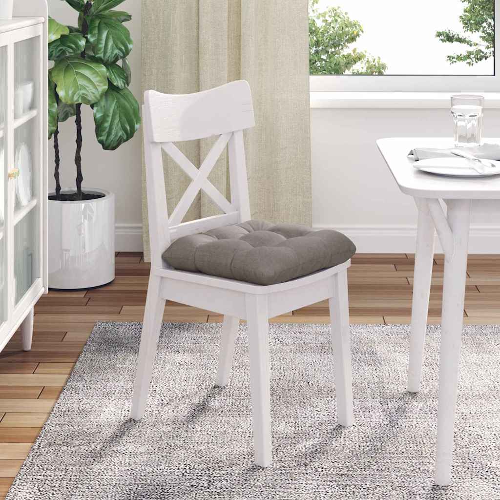 Jastučići za sjedenje 4 pcs Sivo-smeđa 45 x 45 x 12 cm tkanina