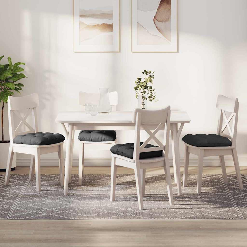 Jastučići za sjedenje 4 pcs Tamno siva 45 x 45 cm