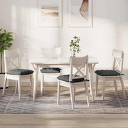 Jastučići za sjedenje 4 pcs Tamno siva 40 x 40 x 6 cm tkanina