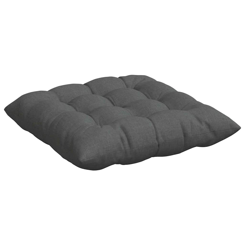 Jastučići za sjedenje 4 pcs Tamno siva 40 x 40 x 6 cm tkanina