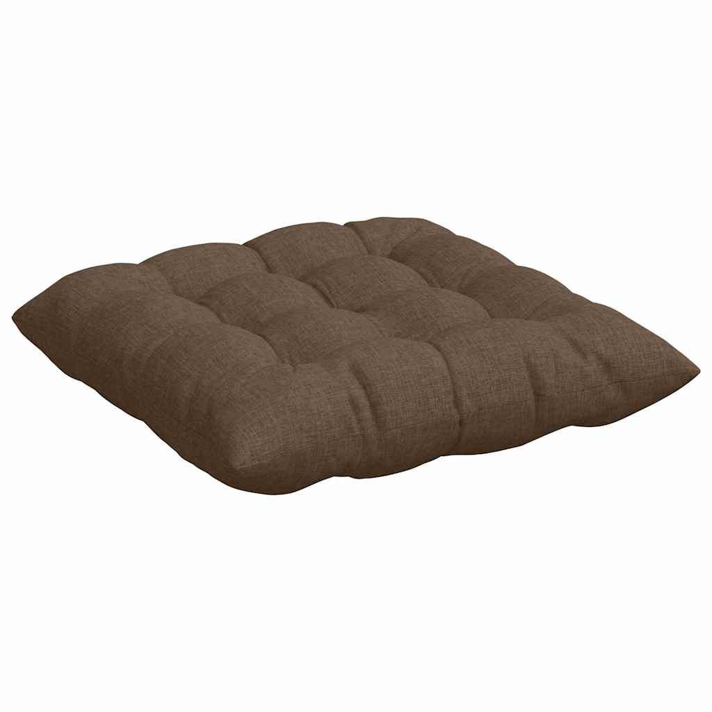 Jastučići za sjedenje 4 pcs Smeđa 40 x 40 x 6 cm tkanina