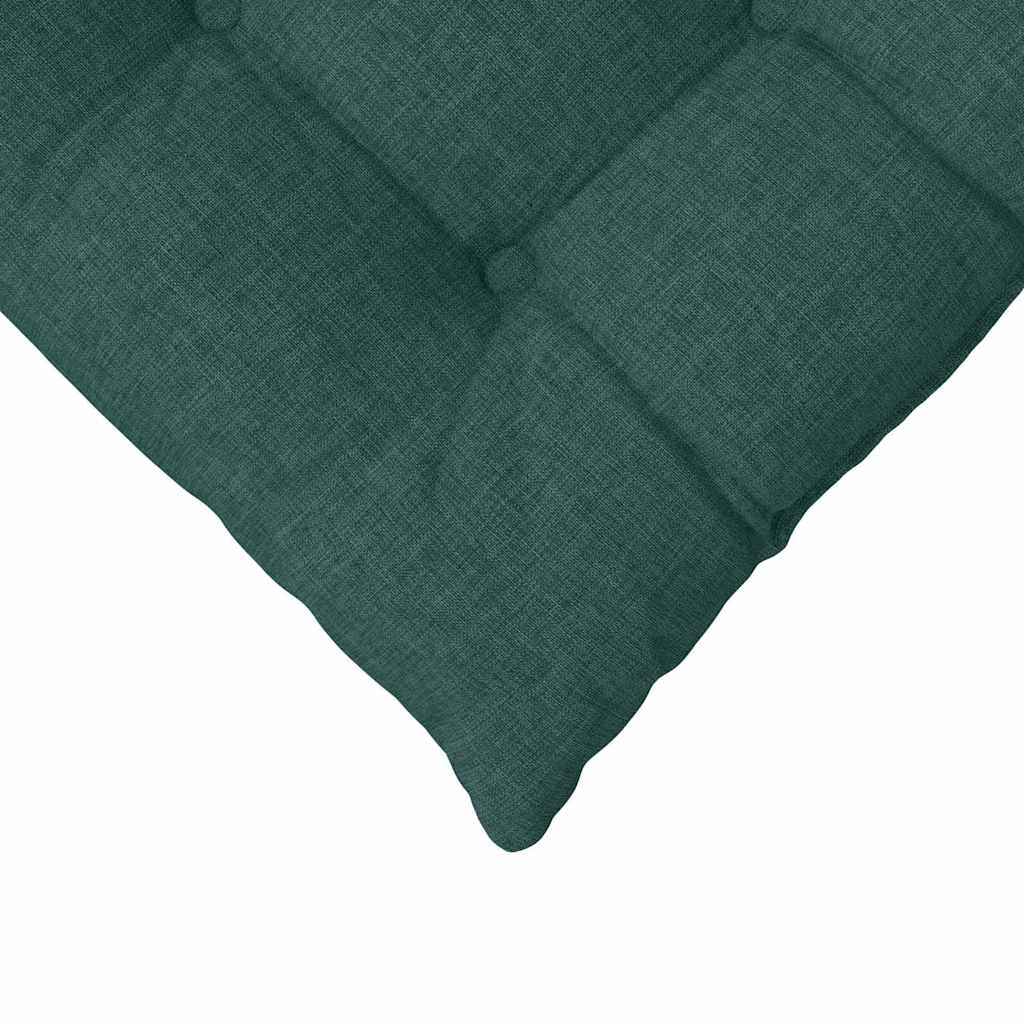 Jastučići za sjedenje 4 pcs Tamnozelena 40 x 40 x 6 cm tkanina