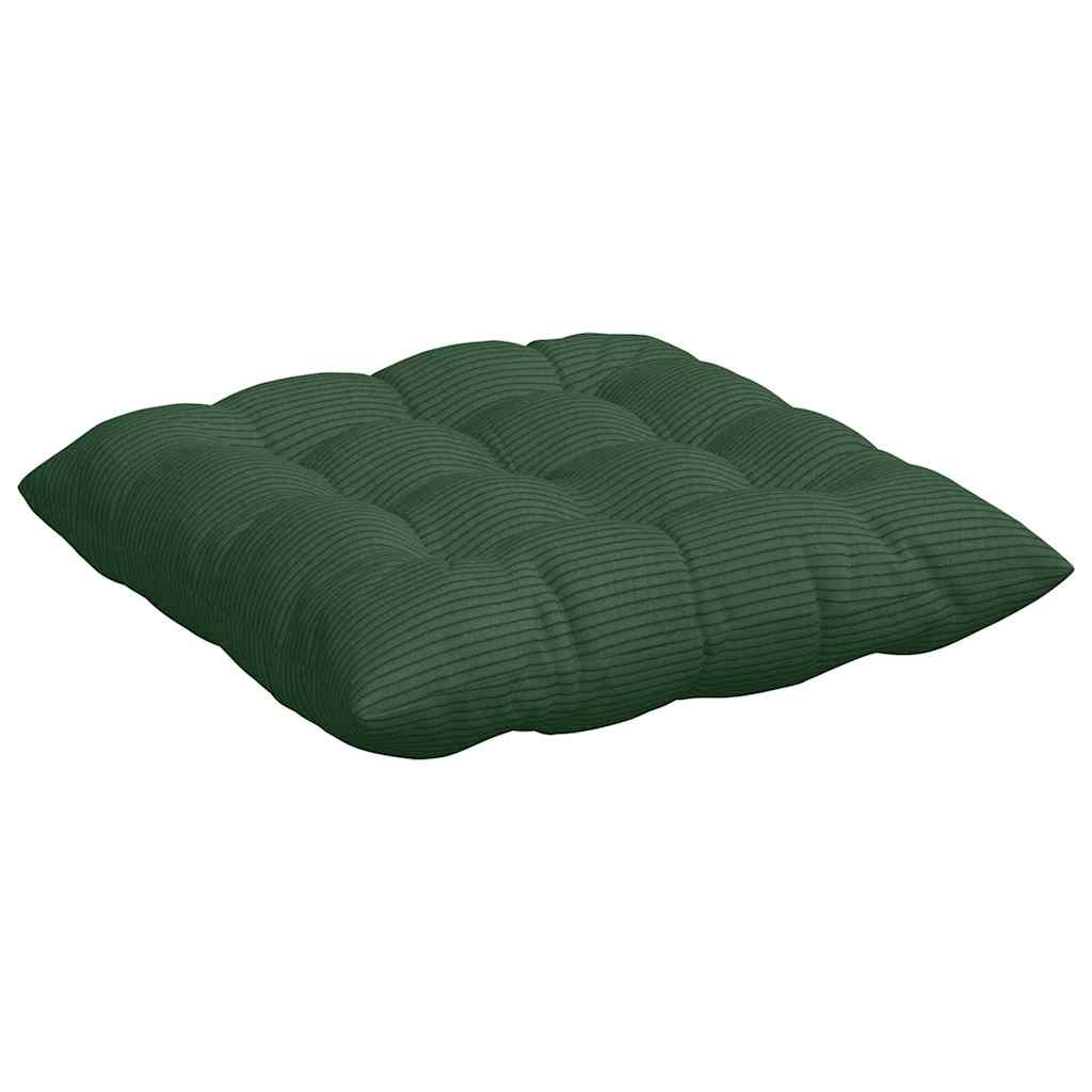 Jastučići za sjedenje 4 pcs Tamnozelena 40 x 40 x 6 cm