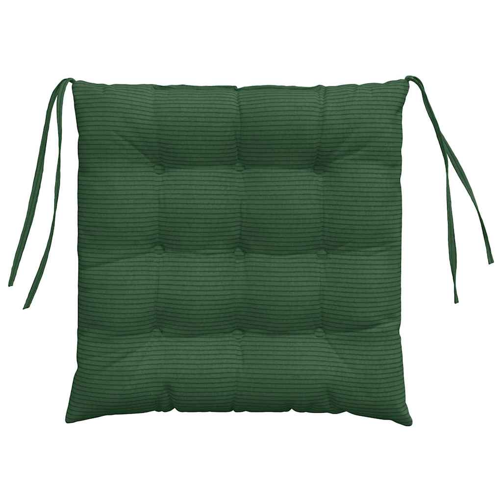 Jastučići za sjedenje 4 pcs Tamnozelena 40 x 40 x 6 cm