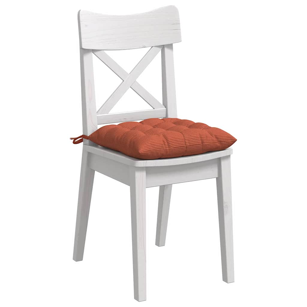 Jastučići za sjedenje 4 pcs Crvena narančasta 40 x 40 x 6 cm