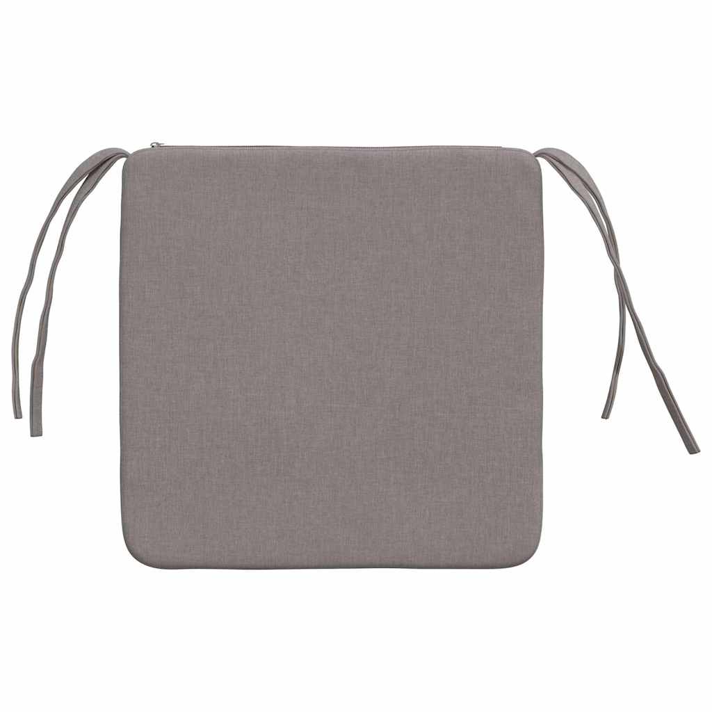 Jastučići za sjedenje 4 pcs Sivo-smeđa 40 x 40 x 3 cm tkanina