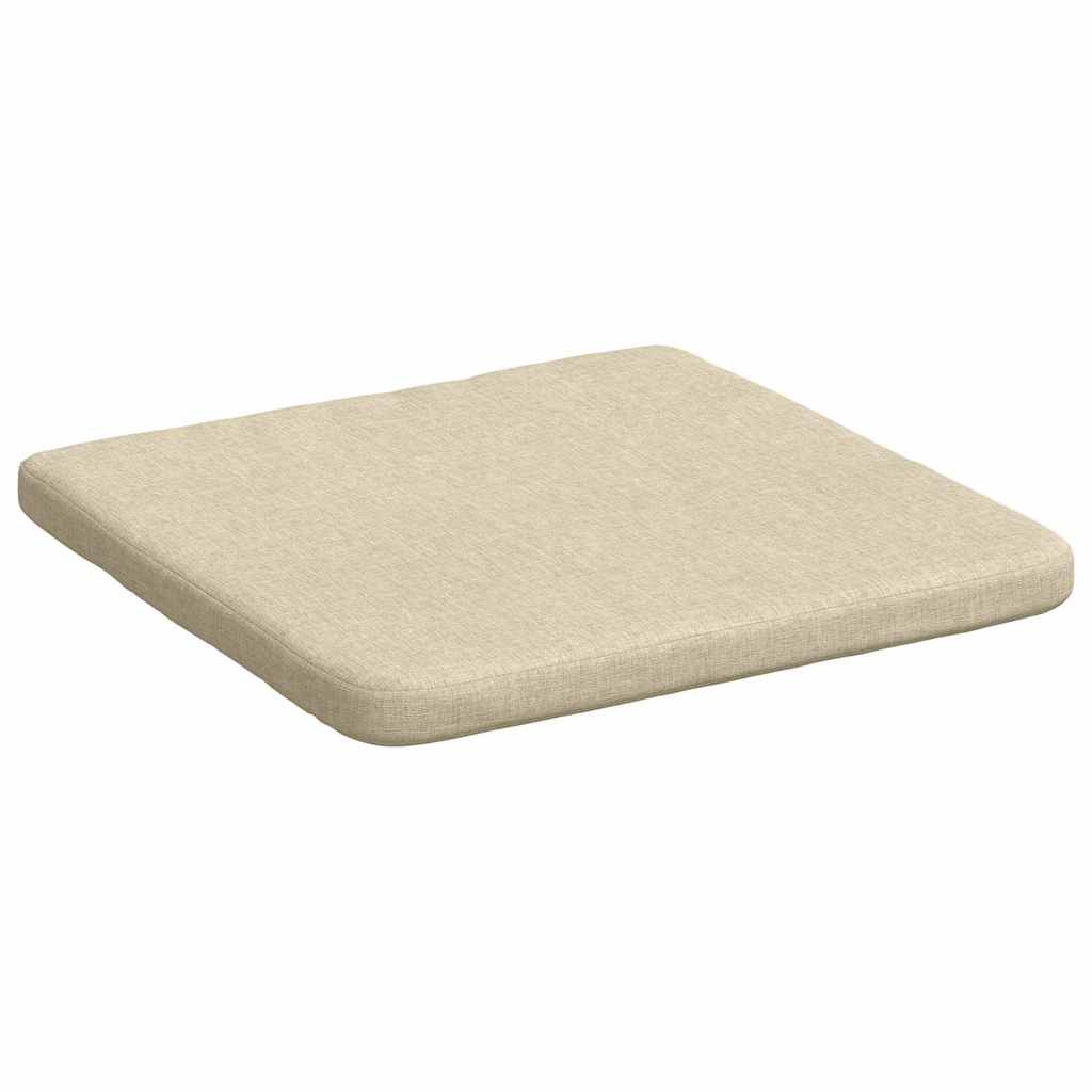 Jastučići za sjedenje 4 pcs Krema 40 x 40 x 3 cm tkanina