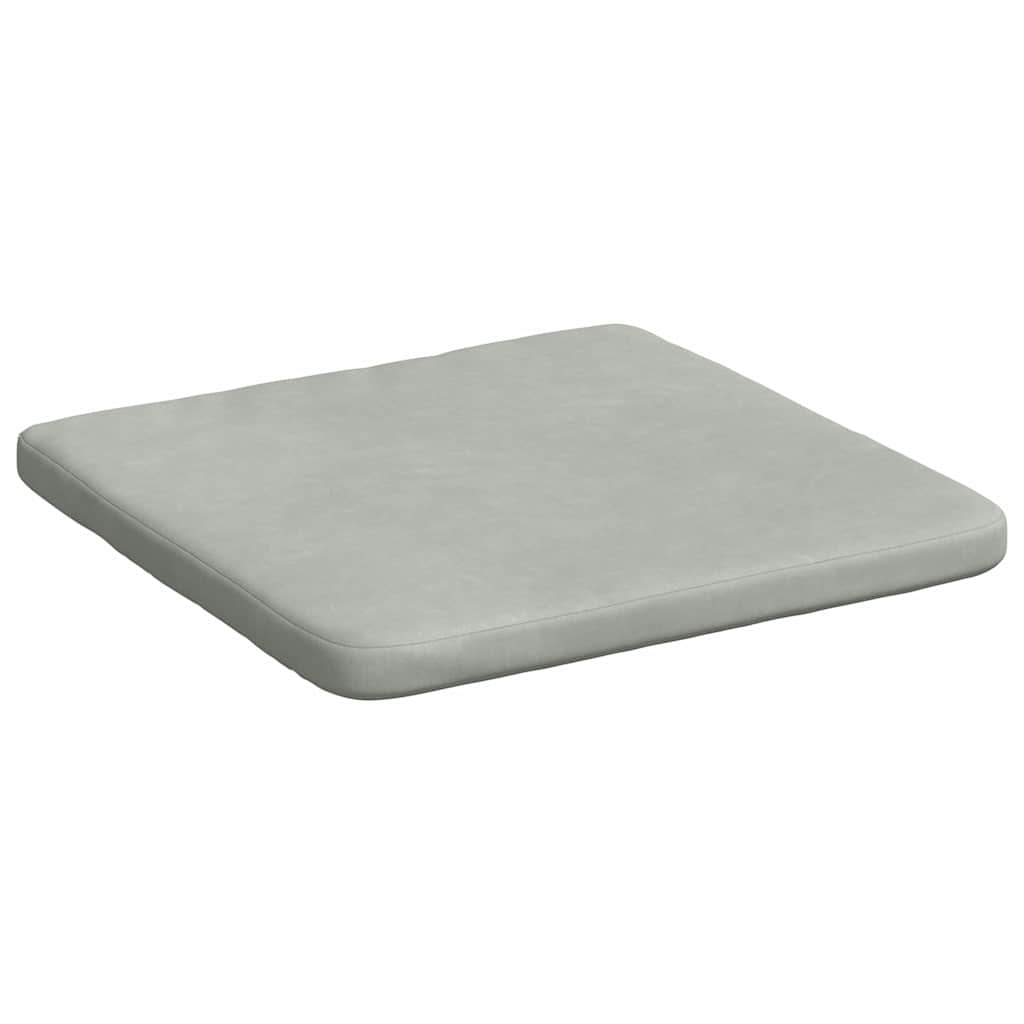 Jastučići za sjedenje 4 pcs Svijetlo siva 40 x 40 x 3 cm Baršun