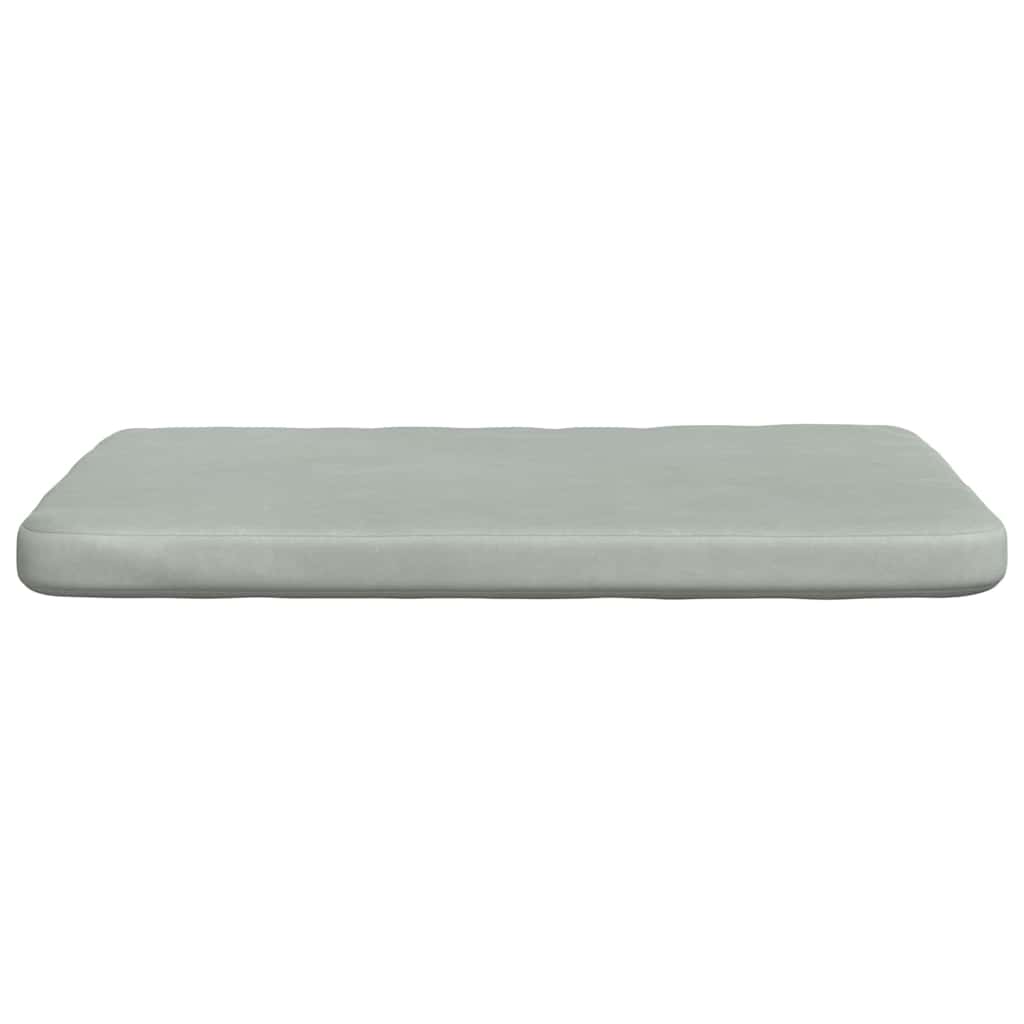 Jastučići za sjedenje 4 pcs Svijetlo siva 40 x 40 x 3 cm Baršun
