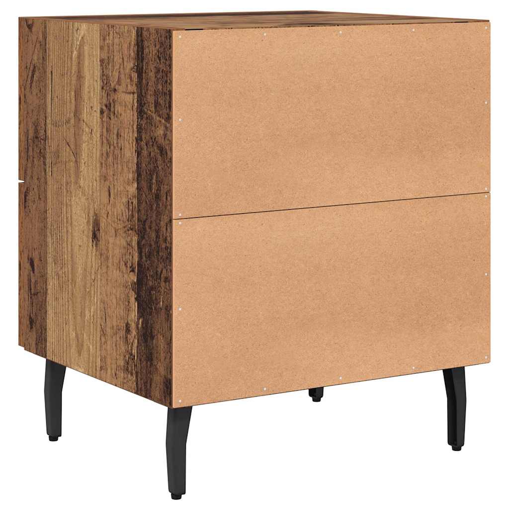 Noćni ormar s ladicama 2 pcs Staro drvo 40 x 35 x 47,5 cm