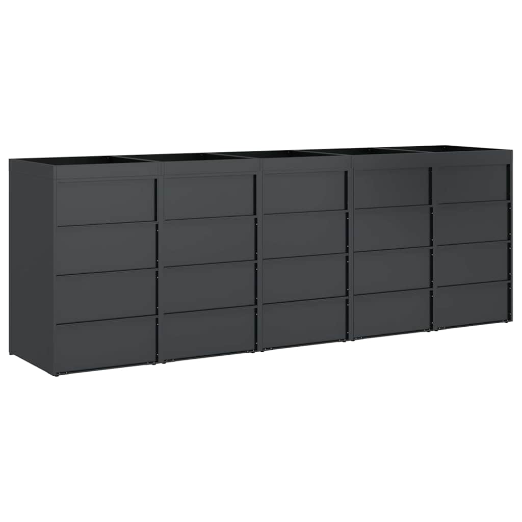 Skladištenje kanti za 3 kante Antracit 340 x 77.5 x 115.5 cm