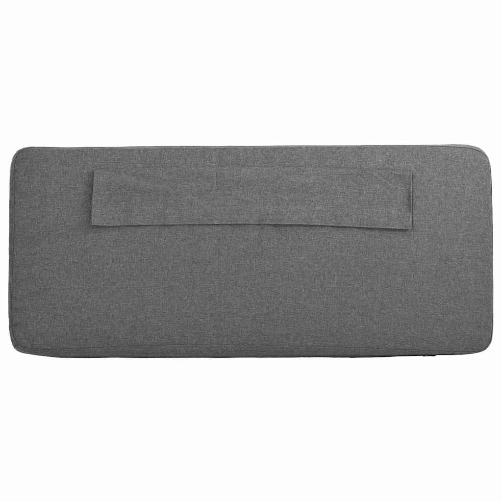 Tapecirani uzglavlje s uzglavljem Smeđa i svijetlosiva 80 cm