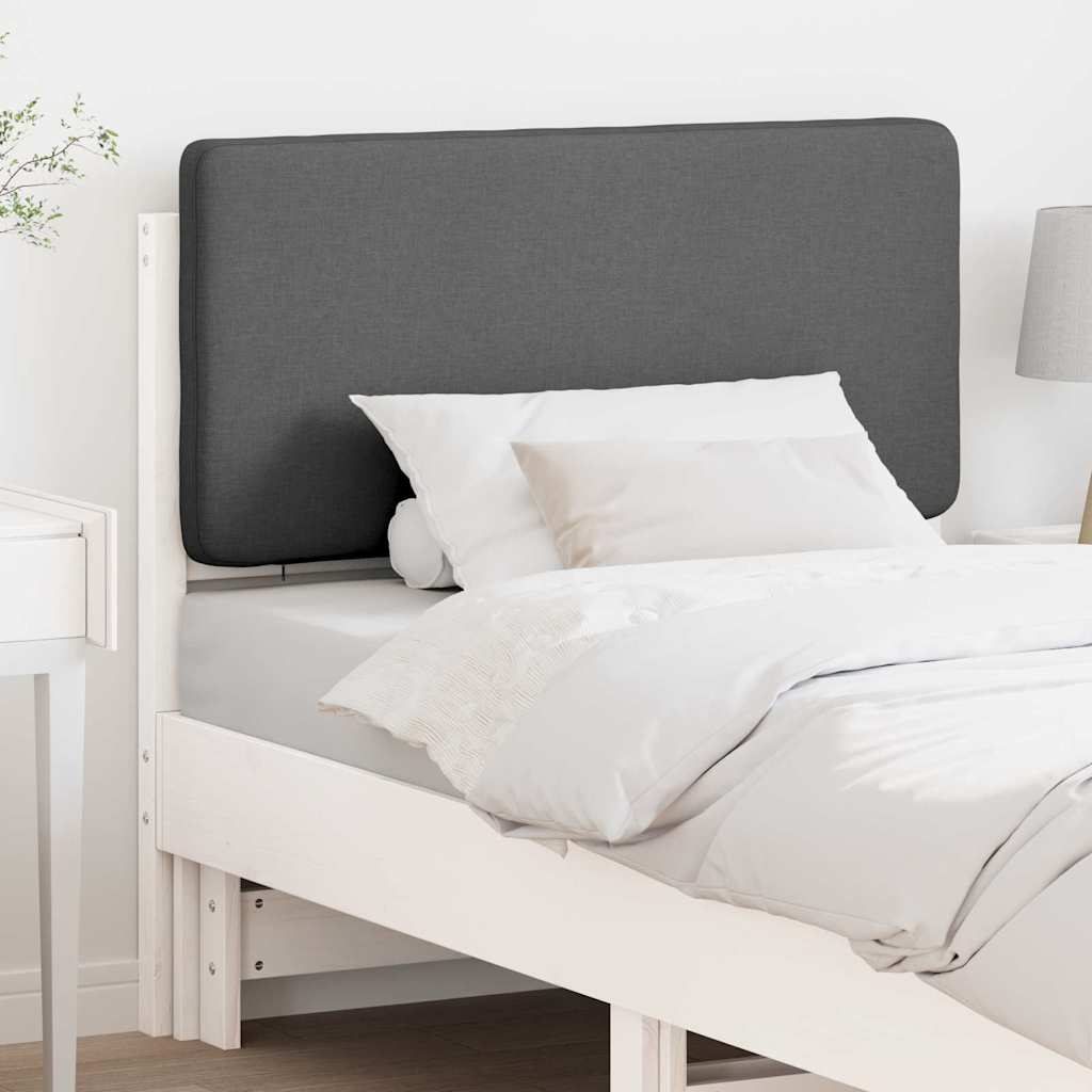Tapecirani uzglavlje s uzglavljem Bijela i svijetlo siva 75 cm