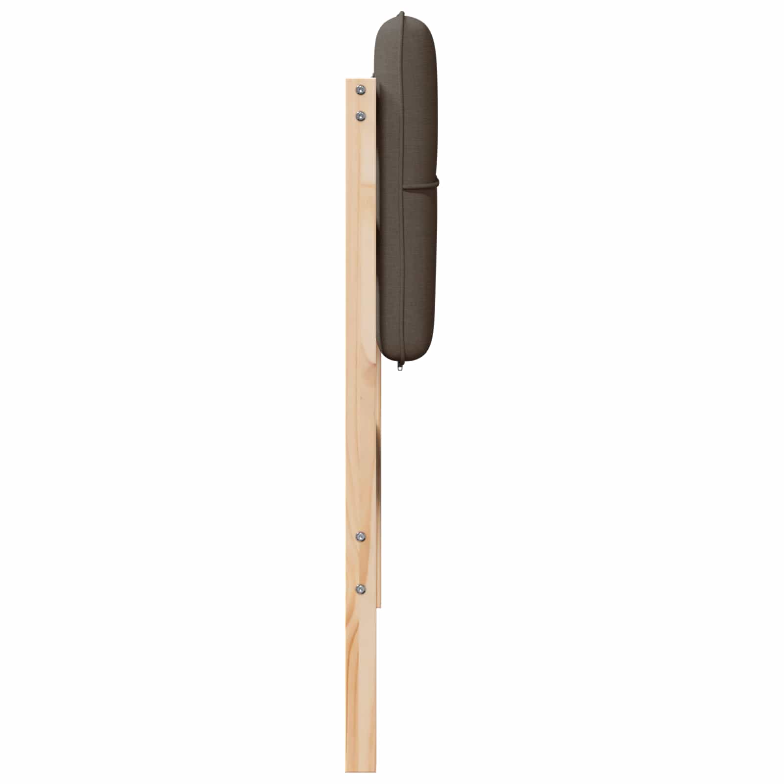 Tapecirani uzglavlje Smeđa i taupe 90 cm Čvrsto borovo drvo