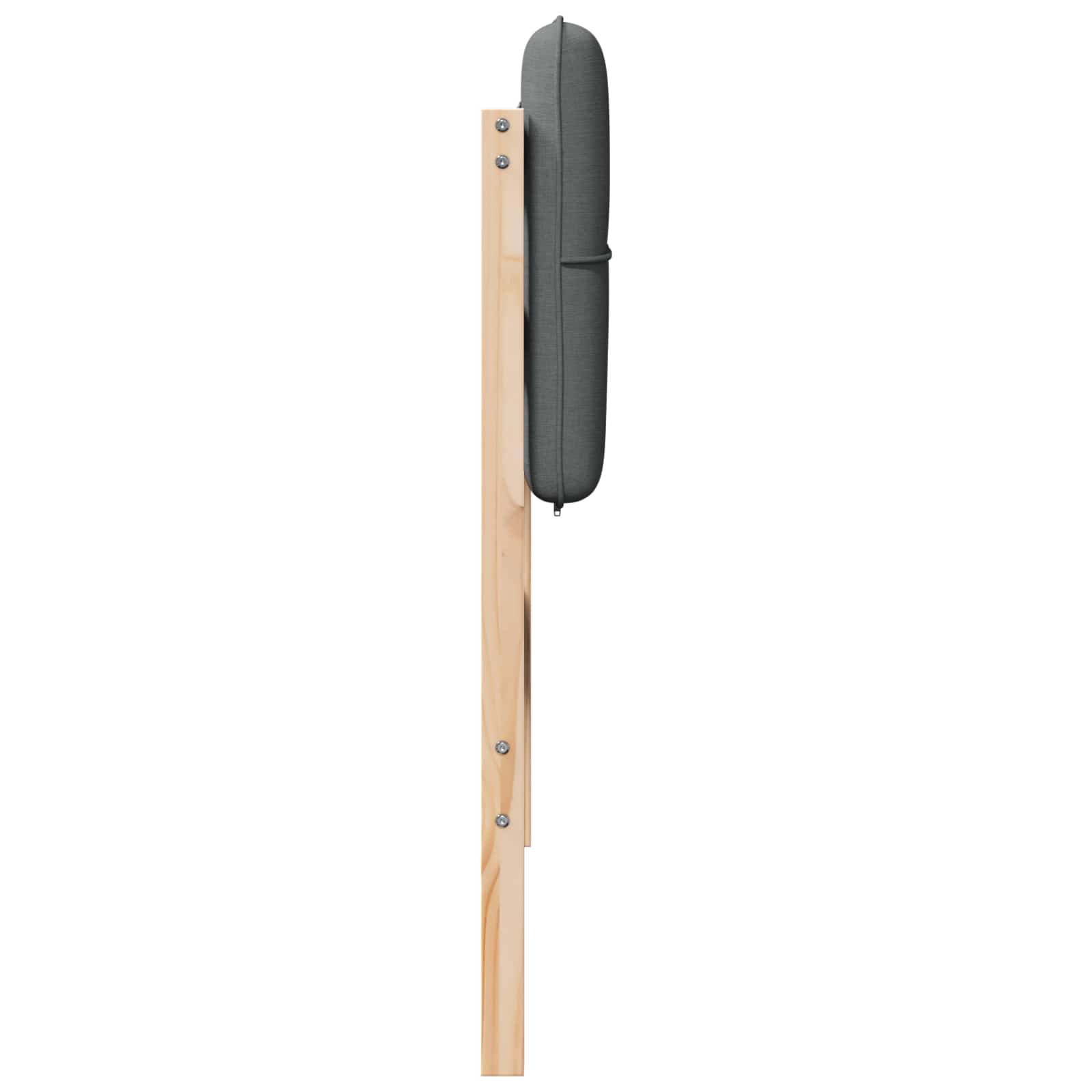 Tapecirani uzglavlje s uzglavljem Smeđa i svijetlosiva 80 cm
