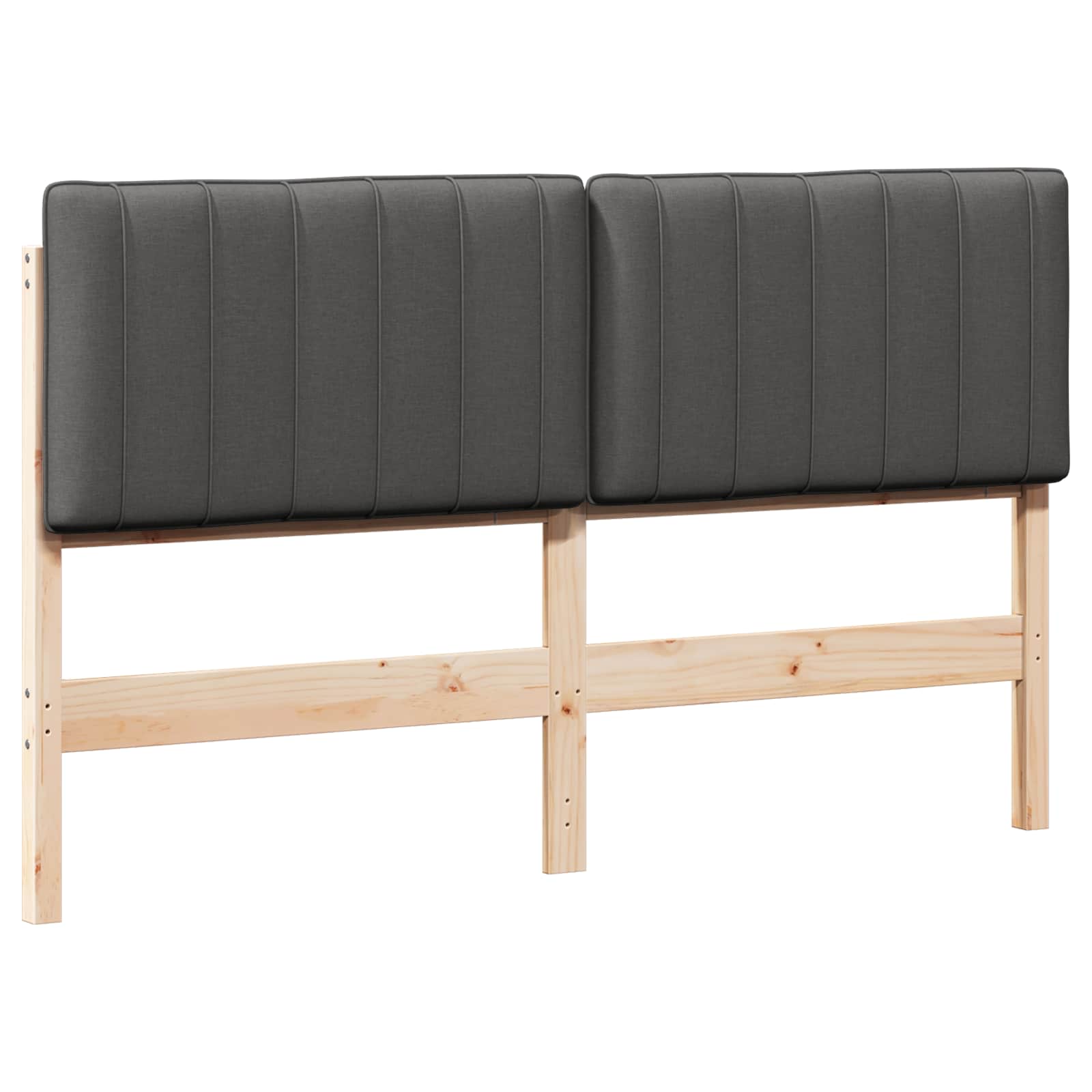 Tapecirani uzglavlje s uzglavljem Smeđa i tamno siva 150 cm