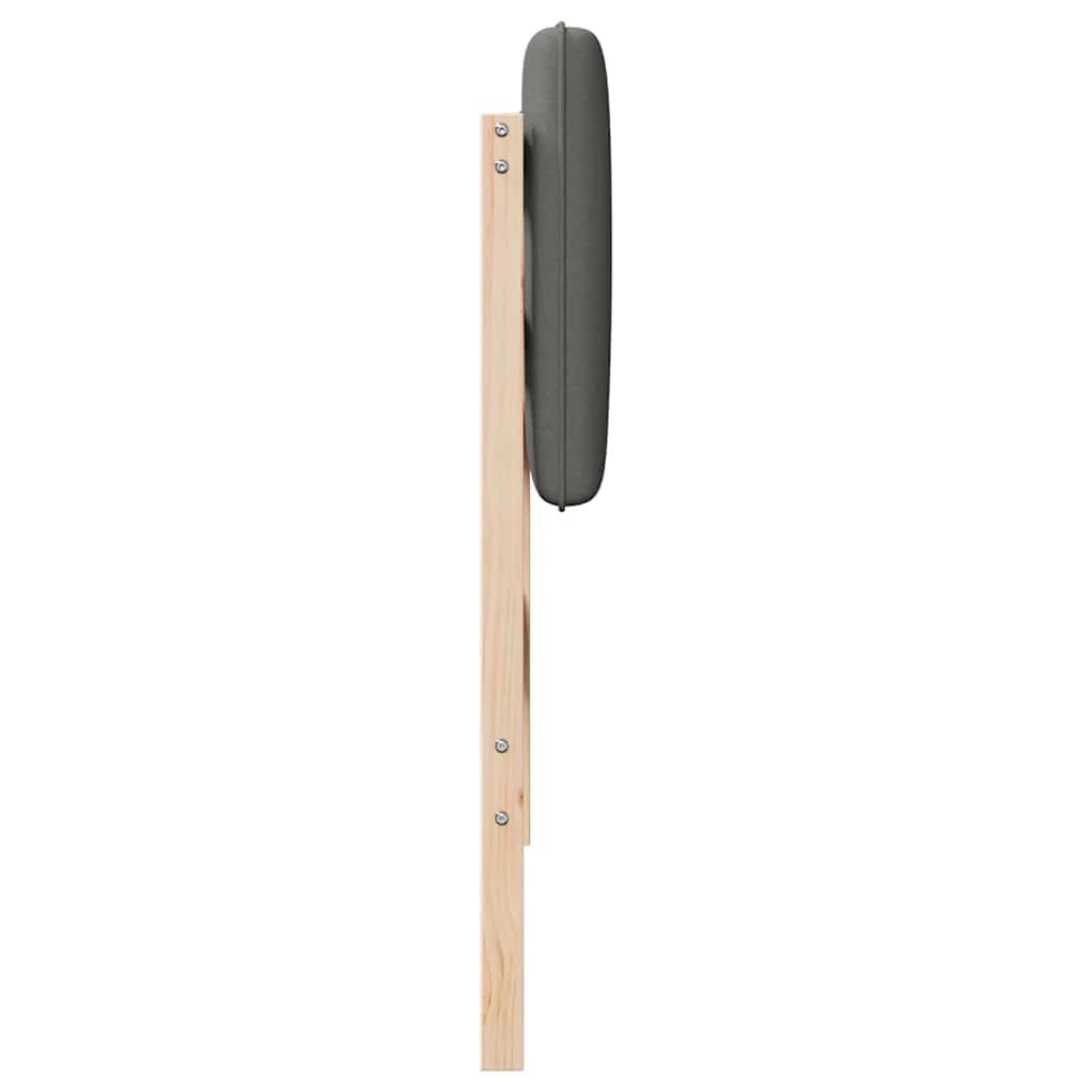 Tapecirani uzglavlje s uzglavljem Smeđa i svijetlosiva 90 cm