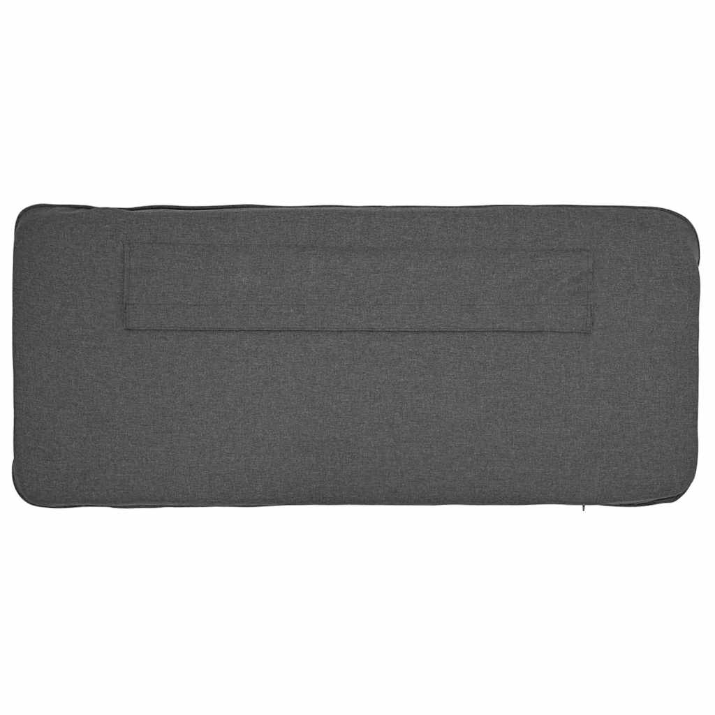 Tapecirani uzglavlje s uzglavljem Smeđa i tamno siva 75 cm
