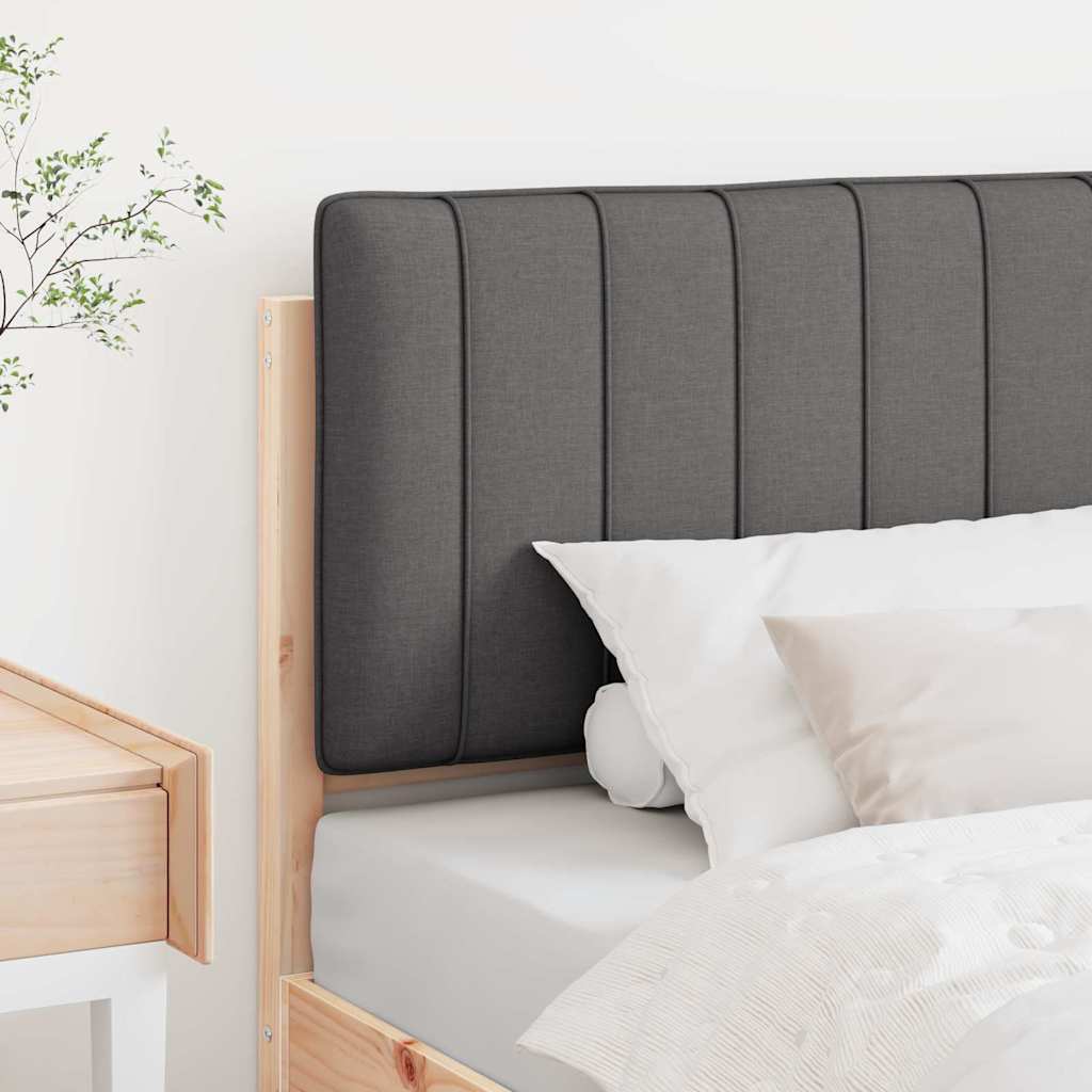 Tapecirani uzglavlje s uzglavljem Smeđa i tamno siva 75 cm