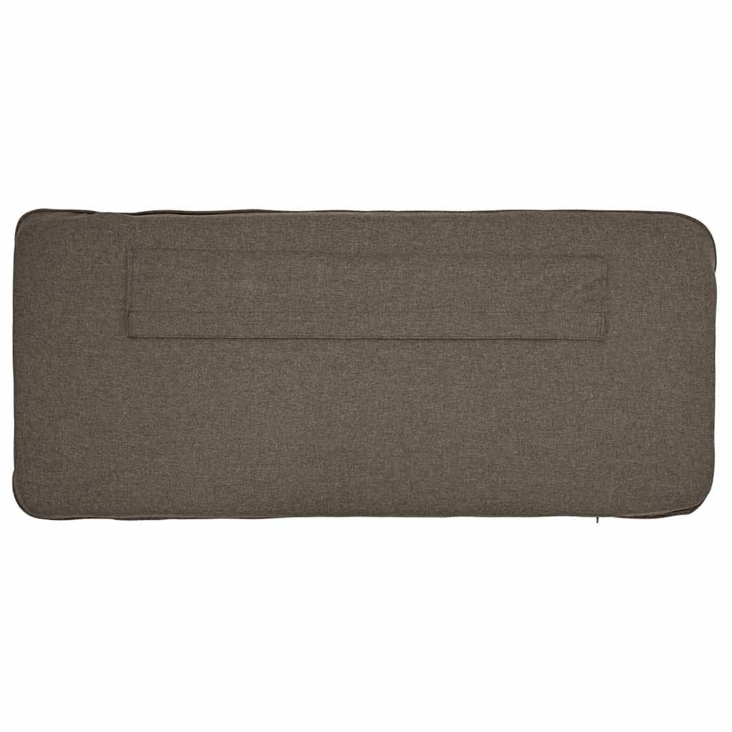 Tapecirani uzglavlje Smeđa i taupe 75 cm Čvrsto borovo drvo