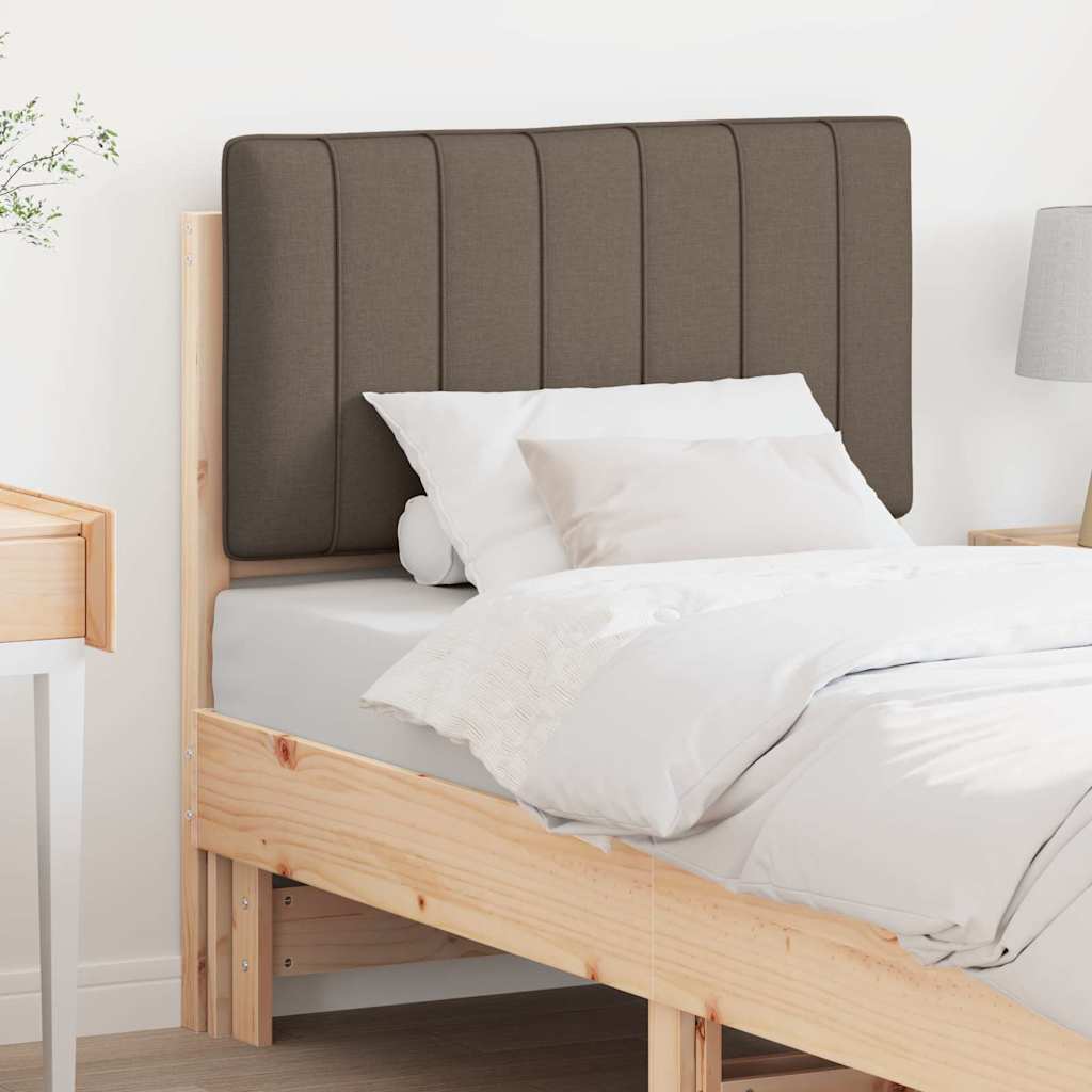 Tapecirani uzglavlje Smeđa i taupe 75 cm Čvrsto borovo drvo
