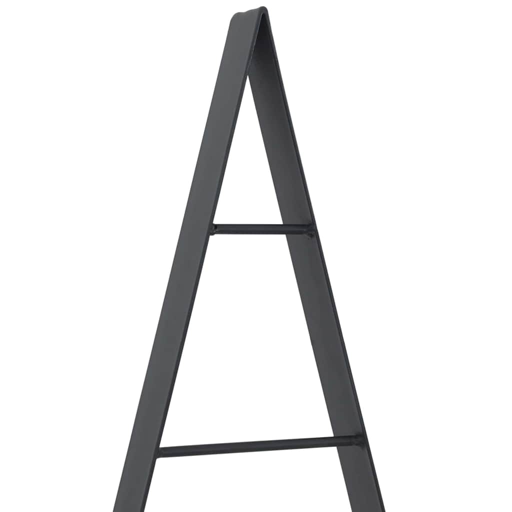 Metalna božićna jelka s stalakom Crna 125,5 cm Čelik