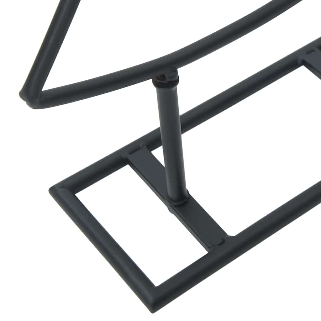 Metalna božićna jelka s stalakom Crna 150 cm Čelik