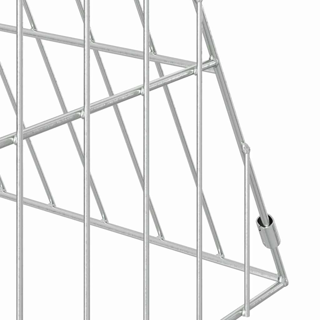 Kavez za piliće Srebrno 215 x 55 x 55 cm Cinkani čelik