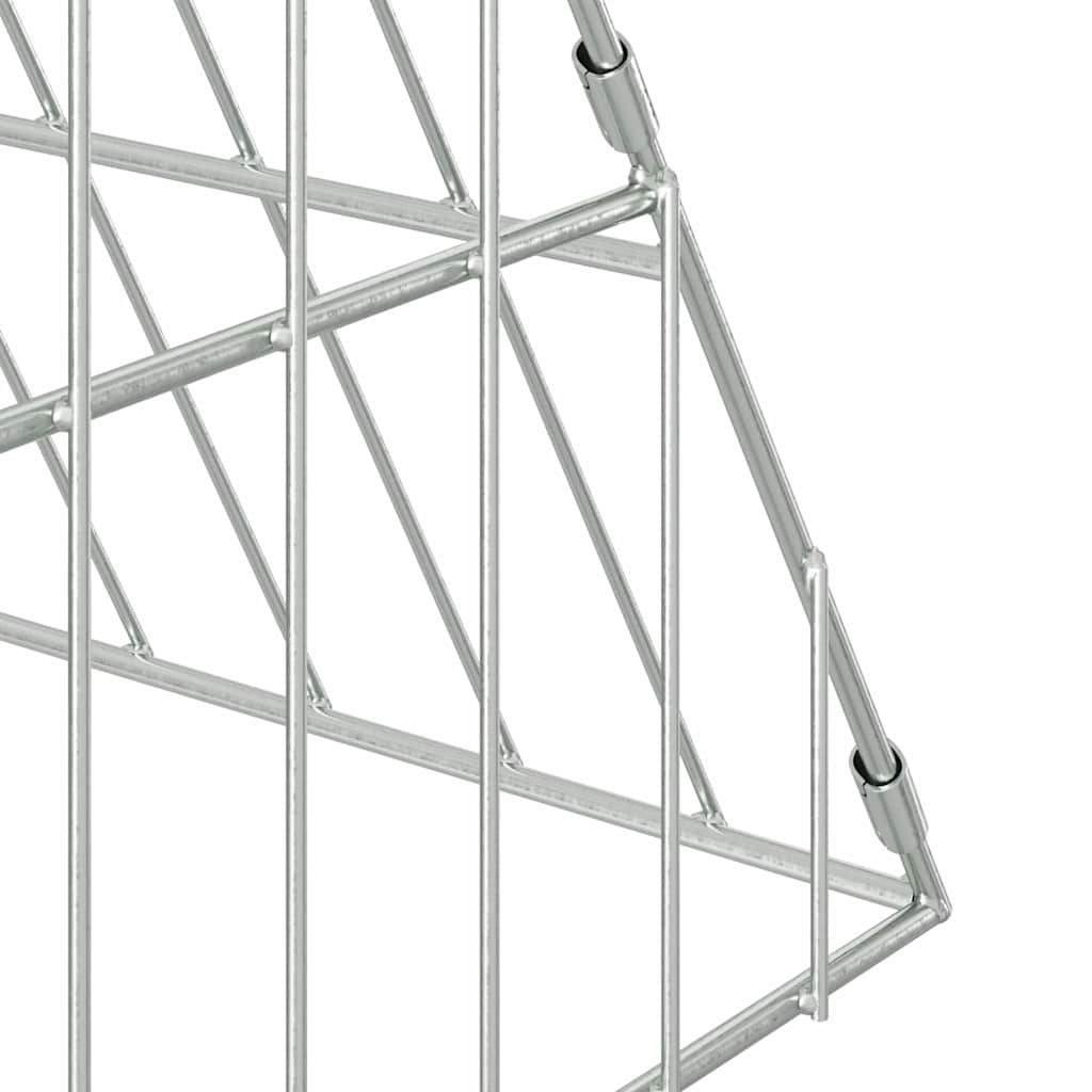 Kavez za piliće Srebrno 650 x 100 x 85 cm Cinkani čelik