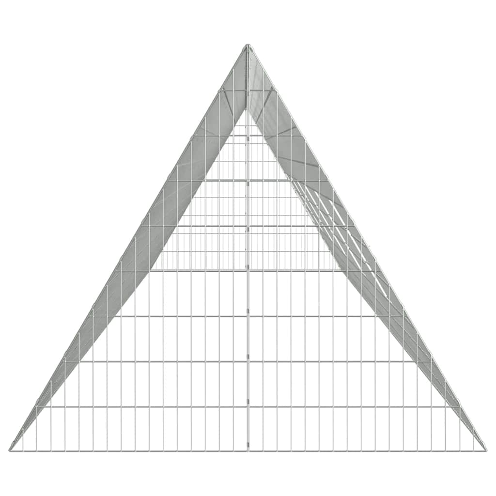 Kavez za piliće Srebrno 650 x 100 x 85 cm Cinkani čelik