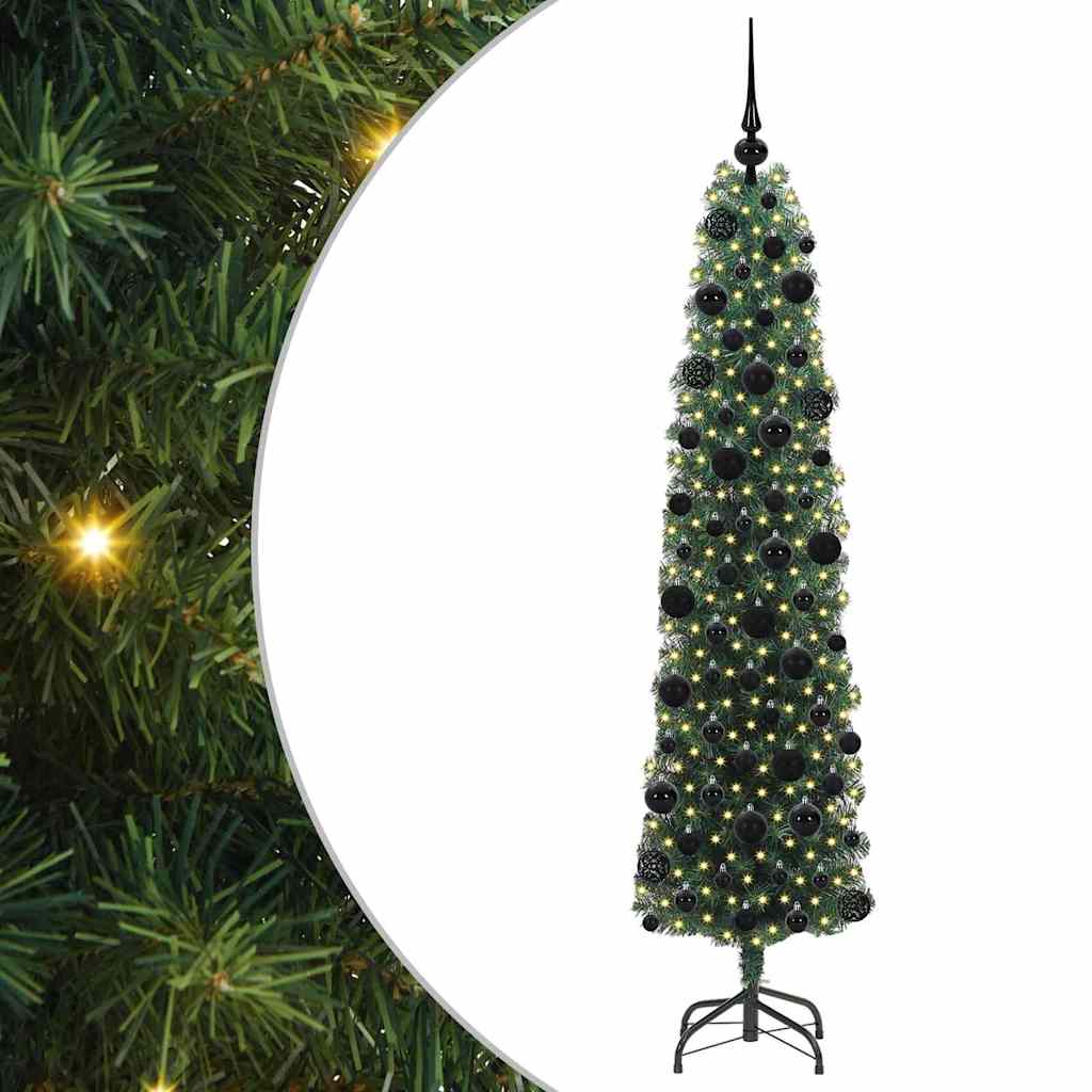 Umjetno božićno drvce Zelena 180 cm PVC i čelik i plastika