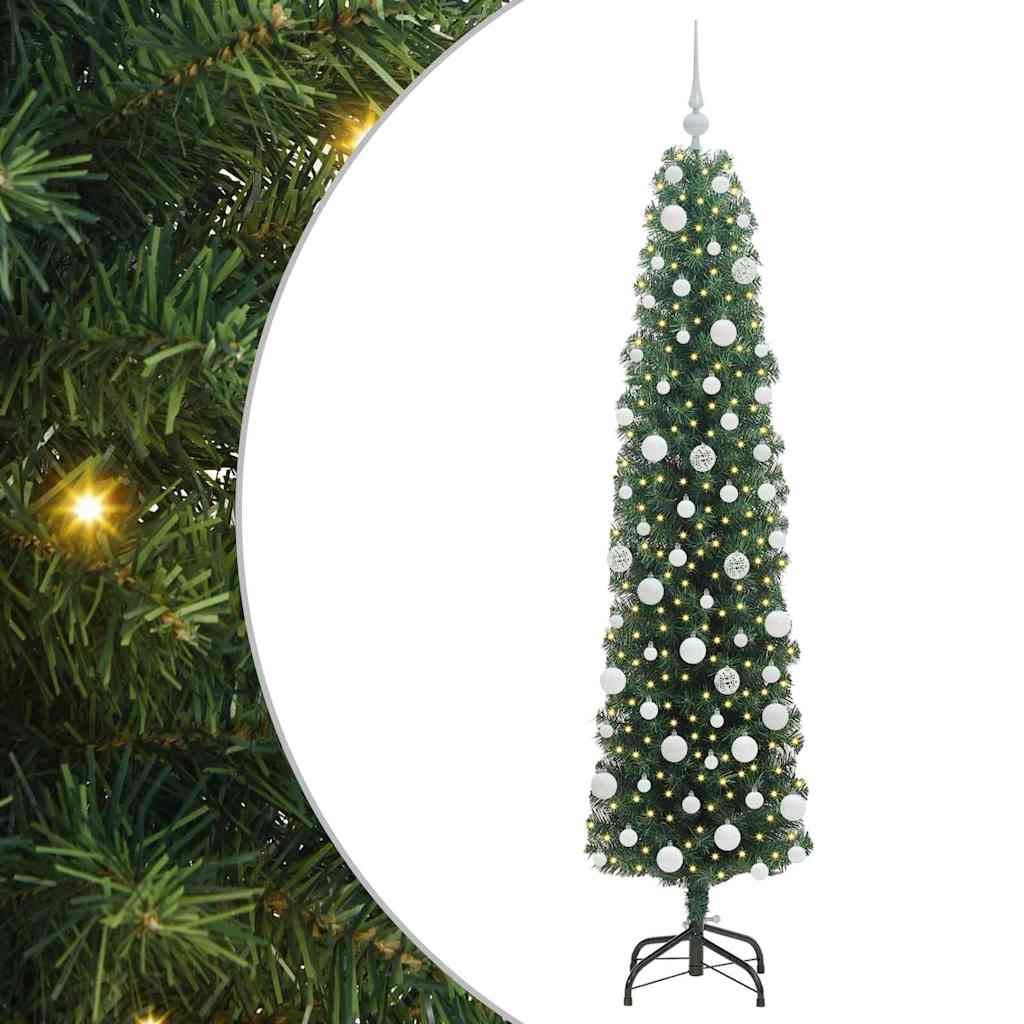 Umjetno božićno drvce Zelena 180 cm PVC i čelik i plastika