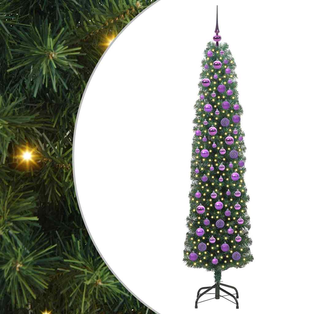 Umjetno božićno drvce Zelena 180 cm PVC i čelik i plastika