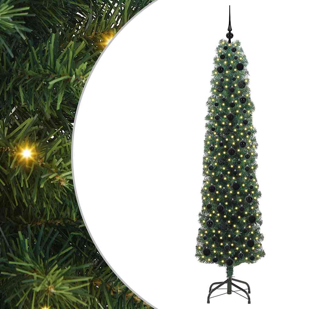 Umjetno božićno drvce Zelena 210 cm PVC i čelik i plastika
