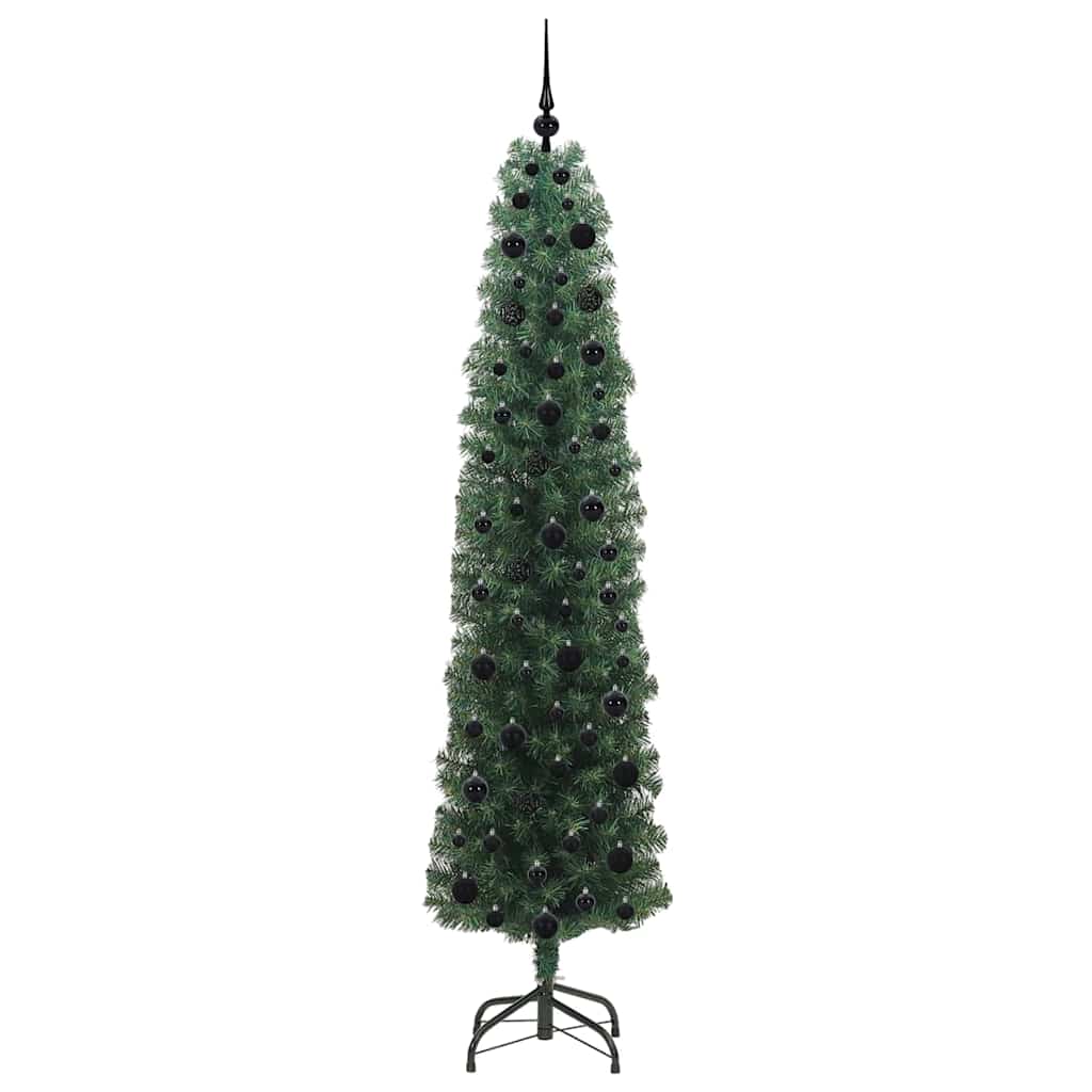 Umjetno božićno drvce Zelena 210 cm PVC i čelik i plastika