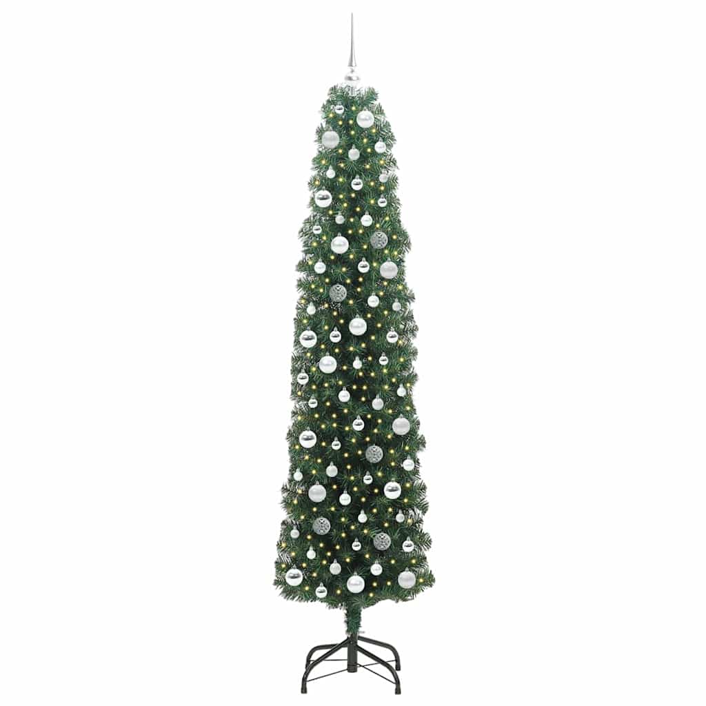 Umjetno božićno drvce Zelena 210 cm PVC i čelik i plastika