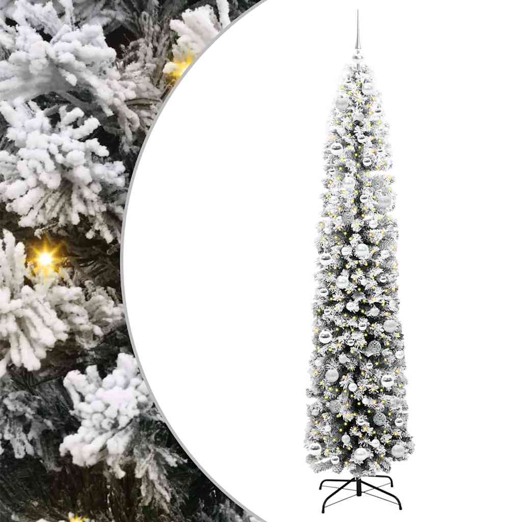 Umjetno božićno drvce Zelena 210 cm PVC i čelik i plastika