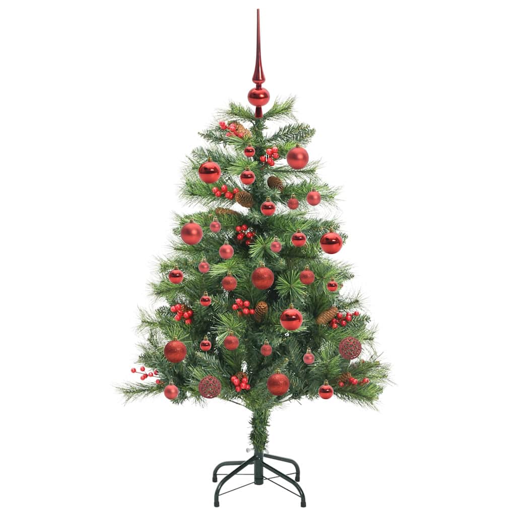 Umjetno božićno drvce S LED lampica Zelena 150 cm PVC i metal