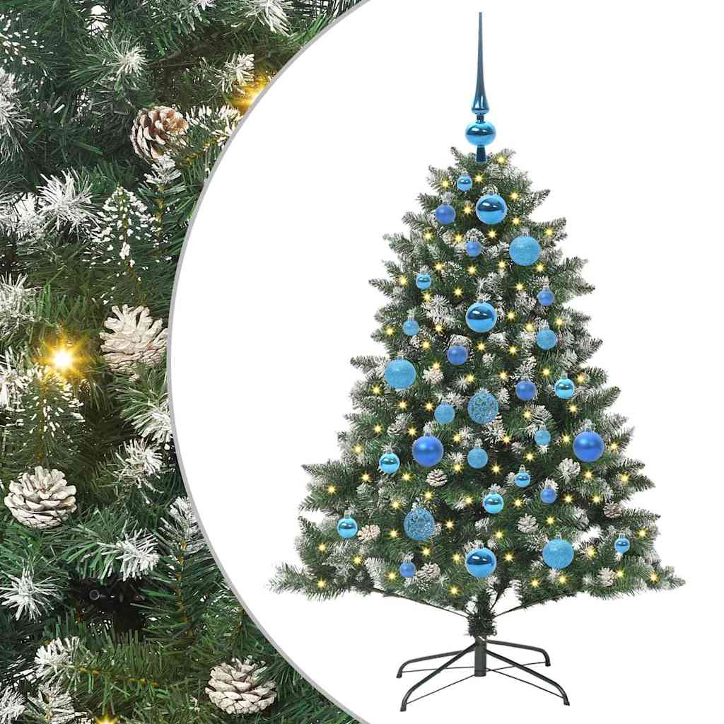 Umjetno božićno drvce Zelena 120 cm PVC, Plastika i Čelik