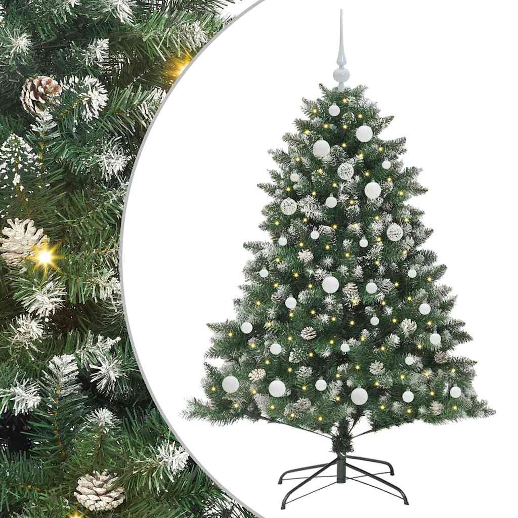 Umjetno božićno drvce Zelena 150 cm PVC, Plastika i Čelik