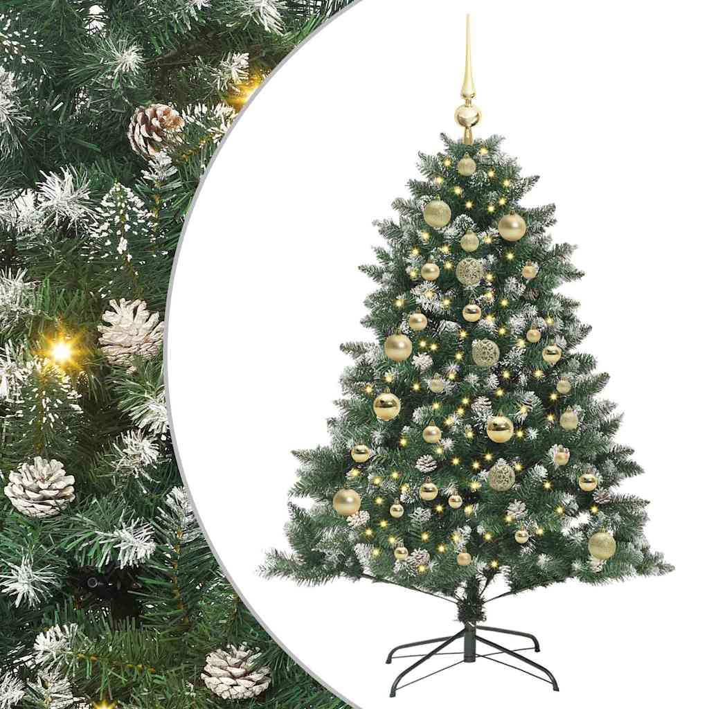 Umjetno božićno drvce Zelena 150 cm PVC, Plastika i Čelik