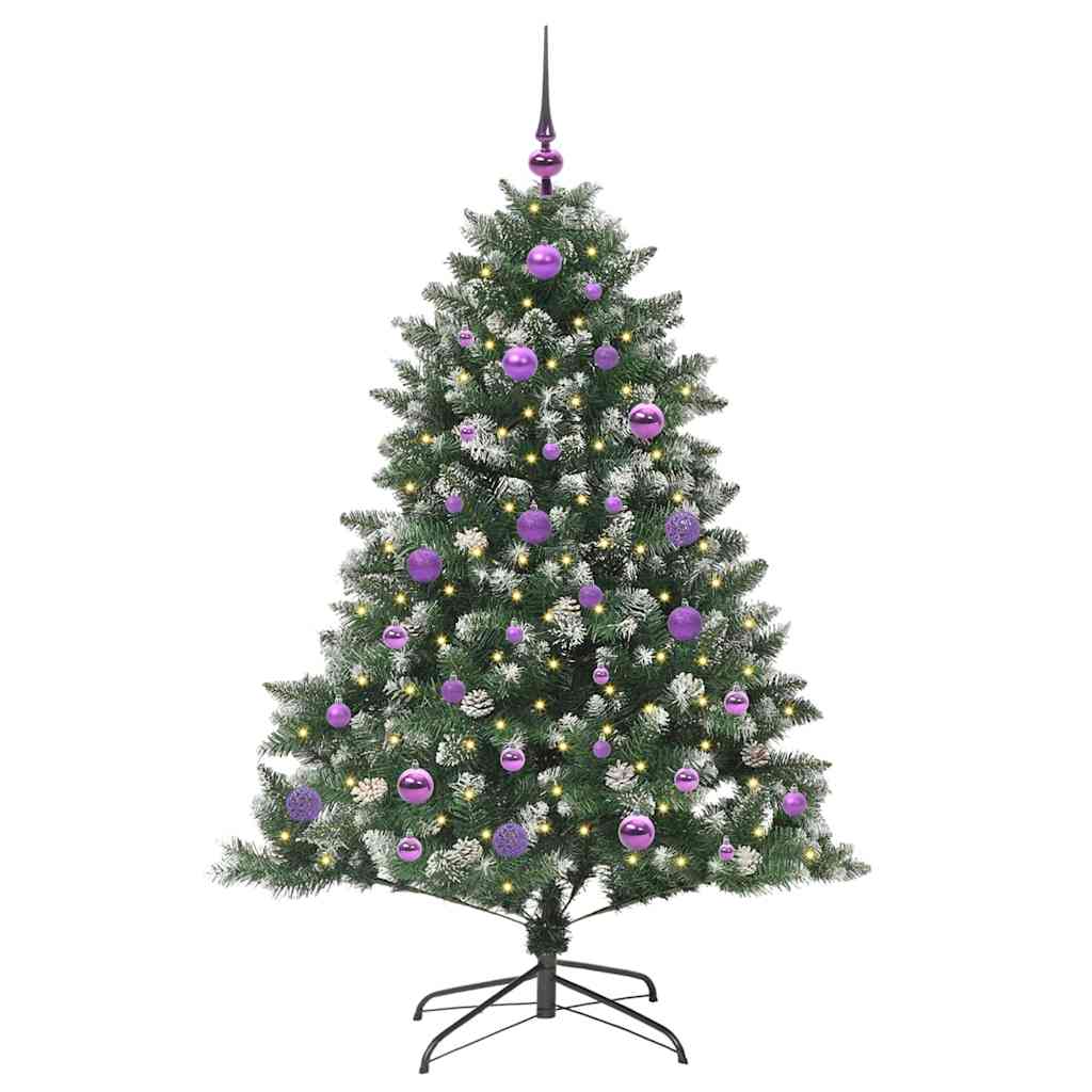 Umjetno božićno drvce Zelena 150 cm PVC, Plastika i Čelik
