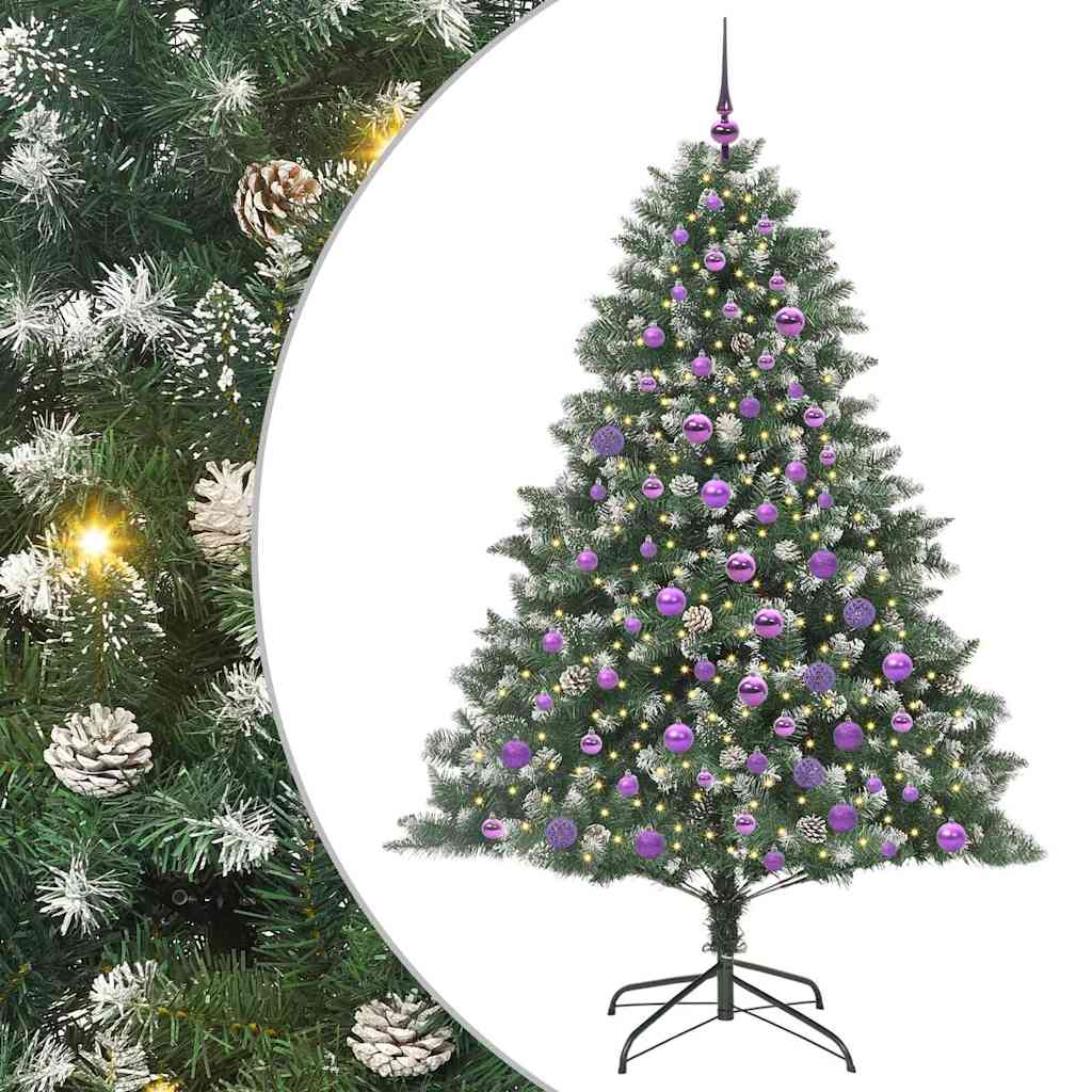 Umjetno božićno drvce Zelena 180 cm PVC, Plastika i Čelik
