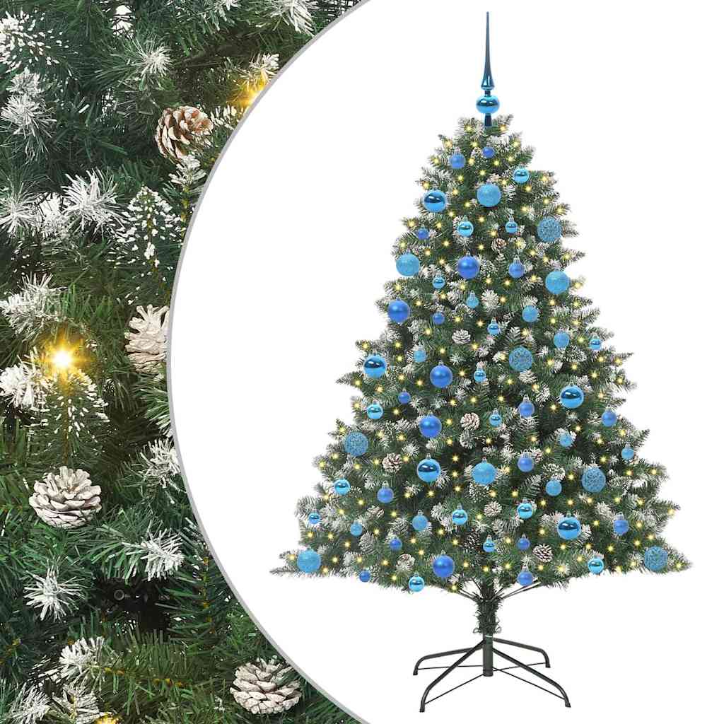 Umjetno božićno drvce Zelena 180 cm PVC, Plastika i Čelik