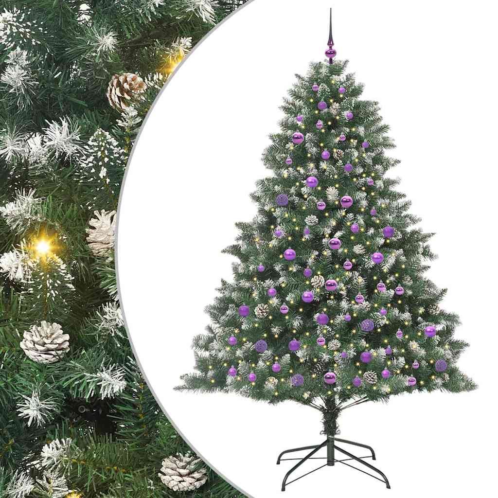 Umjetno božićno drvce Zelena 210 cm PVC, Plastika i Čelik