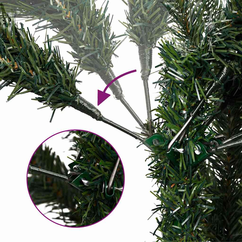Umjetno božićno drvce Zelena 240 cm PVC, Plastika i Čelik
