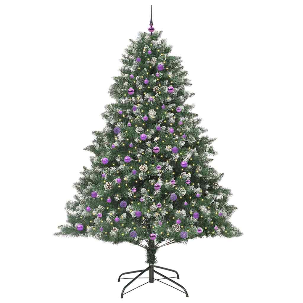 Umjetno božićno drvce Zelena 240 cm PVC, Plastika i Čelik