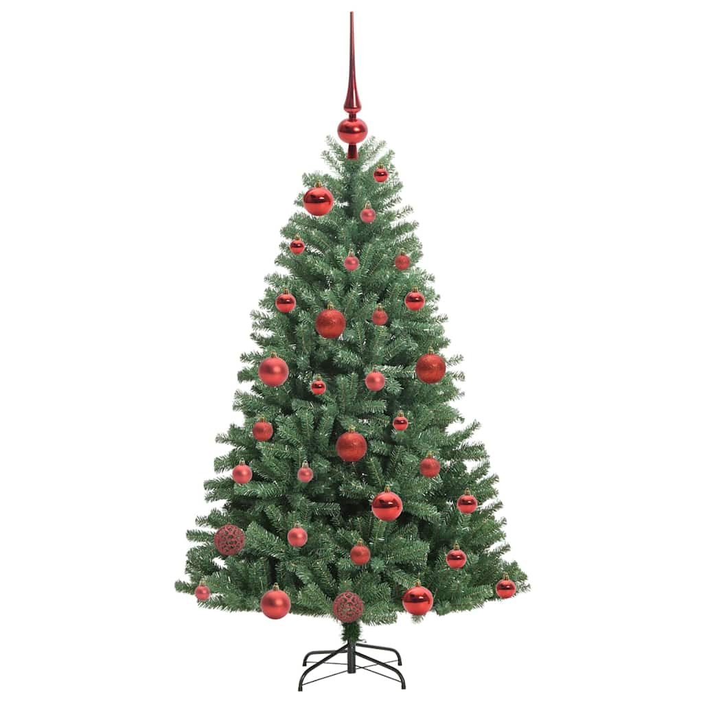 Umjetno božićno drvce s nogom Zelena 120 cm PVC i metal