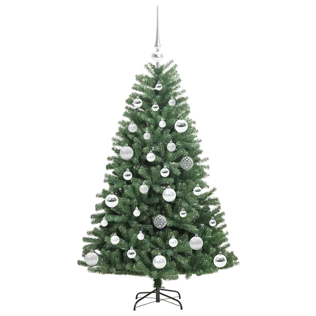 Umjetno božićno drvce s nogom Zelena 120 cm PVC i metal